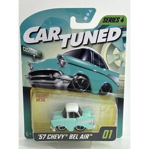 Car Tuned Series 4 '57 Chevy Bel Air Diecast Metal 01 MGA Custom Car 6845